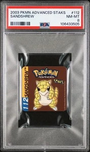 SANDSHREW Staks #112 Pokemon Advanced Nintendo - PSA 8 (Pop 1) - Foto 1 di 2