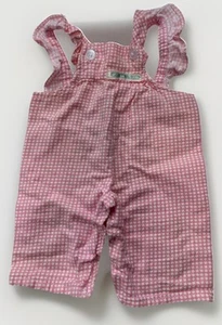 Vintage Cabbage Patch Kinder Rüschen Overall rosa Gingham Karo Coleco Canada - Bild 1 von 6