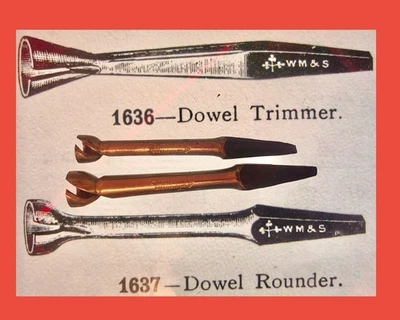 W MARPLES & SONS DOWEL  Rounder Trimmer Auger 1637 Rare VINTAGE CARPENTERS WOOD - Image 1 of 4