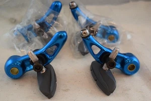 TEKTRO CANTILEVER Brake Caliper Set Vintage anodized blue NOS - Picture 1 of 6