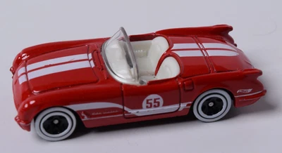Coche suelto Hot Wheels Mystery Models Series 3 #2 2022 rojo '55 Corvette Chase Foto 1 de 4
