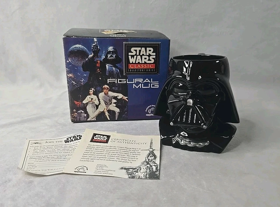 Applause Figural 3d Mug Darth Vader 1995 Star Wars #46044