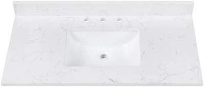 Tocador de piedra de ingeniería Avanity EUT43-RS 43" - Cala blanco Foto 1 de 4