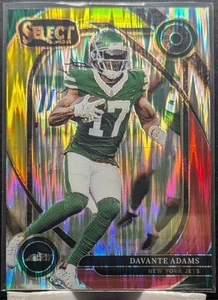 2024 Panini Select Football #245 Davante Adams Red Yellow Prizm Shock NM - Picture 1 of 2
