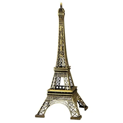 Estatuillas iluminadas modelo de construcción de metal Torre Eiffel viaje decoración Efile pequeñas - Imagen 1 de 4