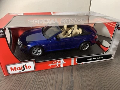BMW M6 Cabrio azul escala 1/18 de Maisto modelo descontinuado nuevo en caja Foto 1 de 4