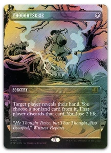 Thoughtseize (Textured Foil) #70 (NM) Thunder Junction OTP Magic MTG - Picture 1 of 2