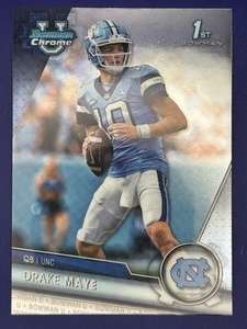 2023 Bowman University Chrome - Drake Maye #200 (RC) Rookie Gem Mint - Picture 1 of 3
