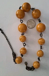 18 Zoll Bakelit Butterscotch Hraduierte Halskette - Bild 1 von 7