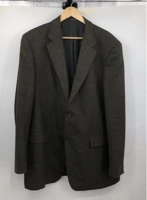 Abrigo deportivo Hugo Boss verde a cuadros lana virgen y cachemir Tiziano chaqueta 44L para hombre Foto 1 de 4