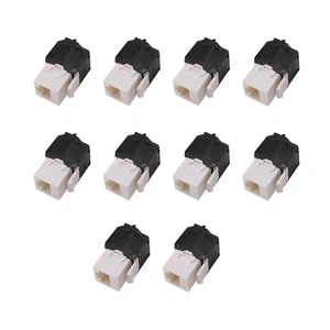 10-Pack Cat6A RJ45 Jack - Compatible Cat6 -180 DegréS Sans Outil -Ethernet1995 - Photo 1/7