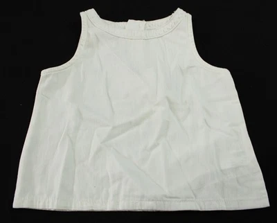 Zara Girls Sleeveless Round Neck Solid Zip Top AP2 White Size: 8-9 Yrs NWT - Image 1 of 3