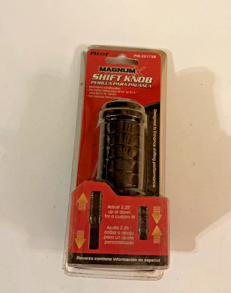 Perilla de cambio de marchas de aluminio Pilot PM-22172E Magnum para transmisión manual Foto 1 de 2