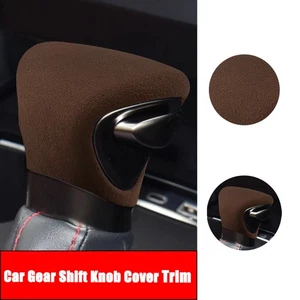 Coffee Suede Car Gear Shift Knob Trim Cover For Lexus LX UX ES ES250 ES350 - Picture 1 of 6