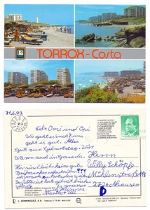 128776 - Torrox-Costa - Ansichtskarte, gelaufen 1.7.1992 - Bild 1 von 1