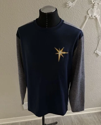 Authentic Majestic Tampa Bay Rays Jersey Shirt XL Alternate Logo Team Issued - Image 1 of 4