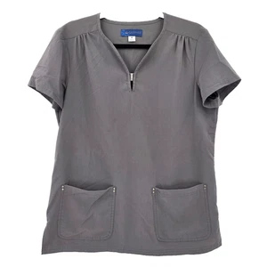Camisa Médica de Enfermería Koi Sapphire Para Mujer Mediana Gris - Imagen 1 de 12