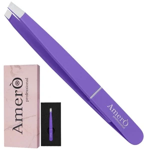 Amero Profi Augenbrauenpinzette - Präzision Edelstahl schräge Spitze Haar Re - Bild 1 von 69