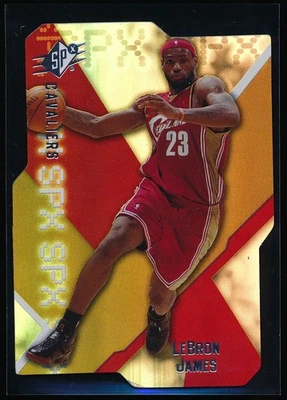 Tarjeta base troquelada 2008-09 Upper Deck SPx LeBron James #13 Foto 1 de 2