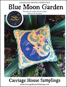Blue Moon Garden by Carriage House Samplings cross stitch pattern - Picture 1 of 1