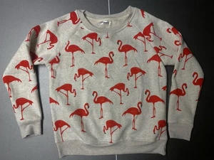 LA Soul M Flamingo Flock Sweatshirt Heather Gray Super Soft - Picture 1 of 5
