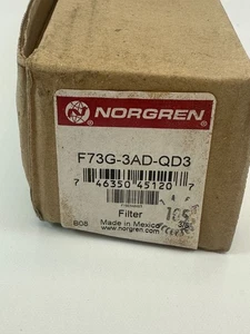 Norgren F73G-3AD-QD3 Filter 3/8" Port Size Pneumatic Air Filter New - Picture 1 of 5