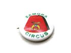 Shriners Zamora Circus Button White Background