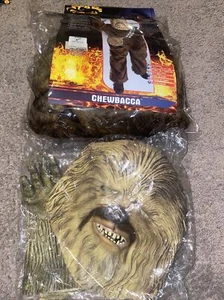 RARE Chewbacca Star Wars Boys Costume - Large ( Size 8-10 ) QUALITY! W/Rubber! - Picture 1 of 9