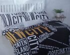 NEW YORK Designer Bedset Duvet cover Set, Easy Care, SUPERKING size 2 Pillowcase