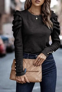 Cute! Cute Black Top - Picture 1 of 4