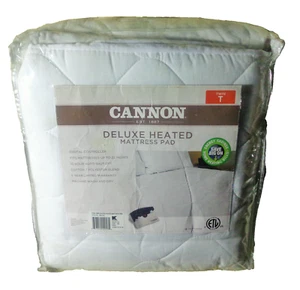 NEW Cannon Deluxe Heated Mattress Pad TWIN Up To 22" With Digital Controller - Picture 1 of 6