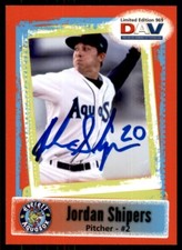 2011 Everett AquaSox DAV Jordan Shipers Signed IP AUTO #NNO