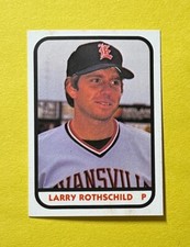 1981 TCMA MINOR LEAGUE LARRY ROTHSCHILD #6 EVANSVILLE TRIPLETS