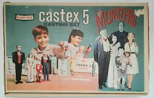 Original 1964 Emenee The MUNSTER'S CASTEX 5 Casting Set UNUSED Rare