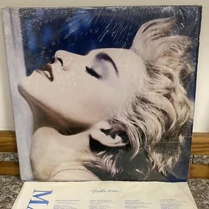 MADONNA - True Blue 1st SHRINK LP Vinyl VG+ Lyric Inlay - Bild 1 von 10