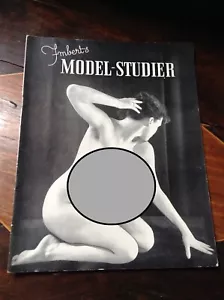 IMBERT'S MODEL STUDIER N°9 VINTAGE MAGAZINE STUDIO NUDI ARTISTICI EPOCA - Picture 1 of 1