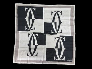 Original Cartier Schal 100% Seide schwarz mehrfarbig gut 97579 - Bild 1 von 4