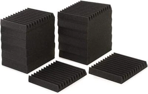 Auralex 2 Inches Studiofoam Wedgies 1 X1 FootAcoustic Panel 24-Pack Charcoal - Picture 1 of 1