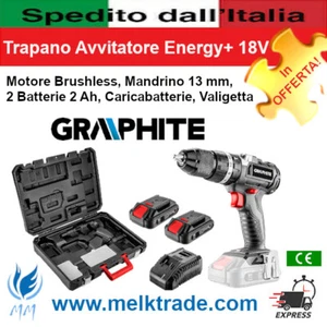 Trapano Avvitatore Energy+ 18V 58G020 - Linea Professionale GRAPHITE !!! - Imagen 1 de 3