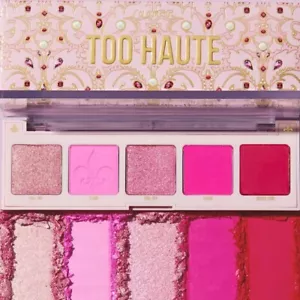 ColourPop Pressed Powder Shadow Palette TOO HAUTE 5-Pan AUTHENTIC Pinks ☆ BNIB - Picture 1 of 10