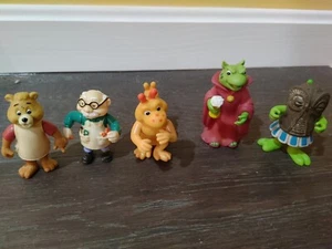 Vintage 1986 Teddy Ruxpin 3" Figur 5 Stück. Grubby, Teddy, Gutang, Tweeg + - Bild 1 von 3