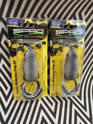 (2) SPRO Dean Rojas Bronzeye Frog 65 Topwater Lure #25 Nasty Shad - FAST SHIP! - Image 1 of 2