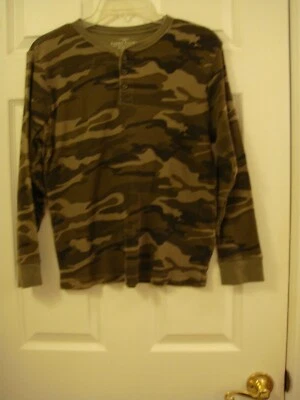 Camisa de algodón manga larga camuflaje verde gloria descolorida para niño talla XXL (18) Foto 1 de 4