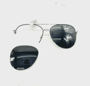 $460 Authentic Dior Men's Silver Black Aviator Sunglasses Frame - Picture 1 of 2