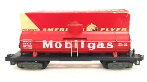 AMERICAN FLYER S G - 24316 SINGLE DOME MOBILGAS TANK CAR. READY-TO-RUN - Picture 1 of 7