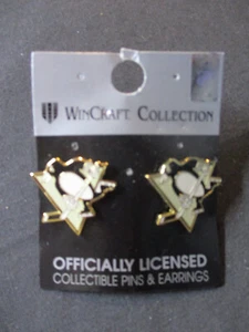 WinCraft Collection Pittsburgh Penguins Logo Earrings - Picture 1 of 1