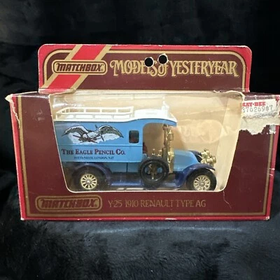 Matchbox Models of Yesteryear Y25 1910 Renault Type AG 'Eagle Pencil' POOR BOX - Image 1 of 4