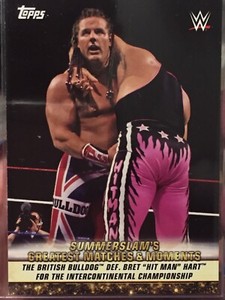2019 Topps Summerslam WWE GREATEST MATCHES Wembley Stadium 1996 IC Championship