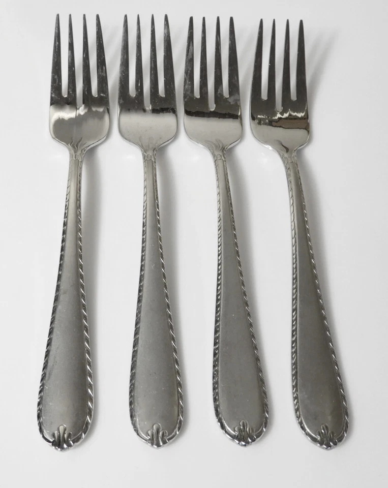 Tenedores para ensaladas Hampton Silversmiths RACHELLE ESMERILADOS, juego de 4 Foto 1 de 1