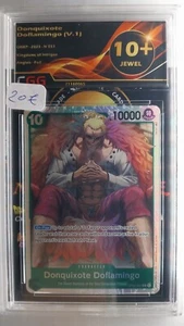 Graded CARD CGG 10+ QUADS Donquixote Doflamingo(V1) -ONEP031 ENG 21160065 - Picture 1 of 2